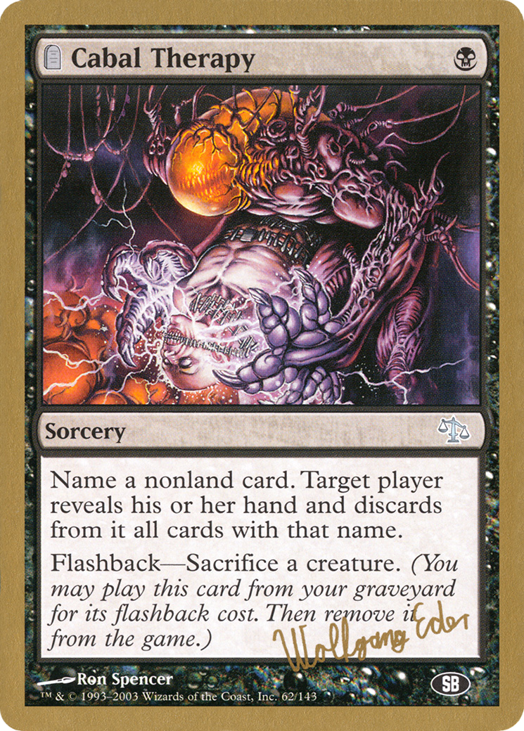 {C} Cabal Therapy (Wolfgang Eder) (SB) [World Championship Decks 2003][GB WC03 WE62SB]