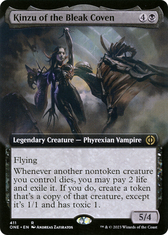 {R} Kinzu of the Bleak Coven (Extended Art) [Phyrexia: All Will Be One][ONE 411]