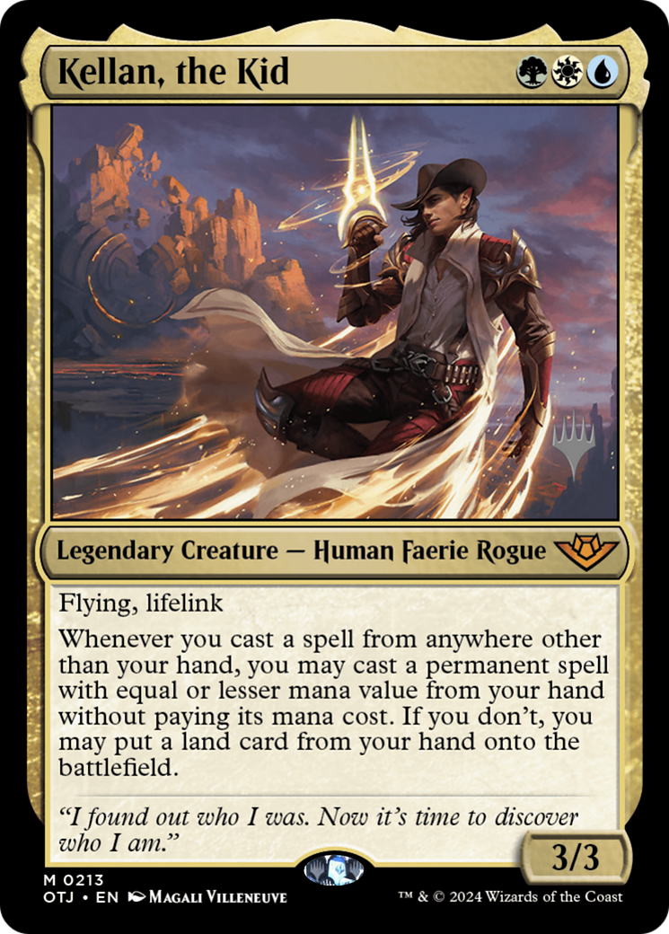 {@R} Kellan, the Kid (Promo Pack) [Outlaws of Thunder Junction Promos][PP OTJ 213]