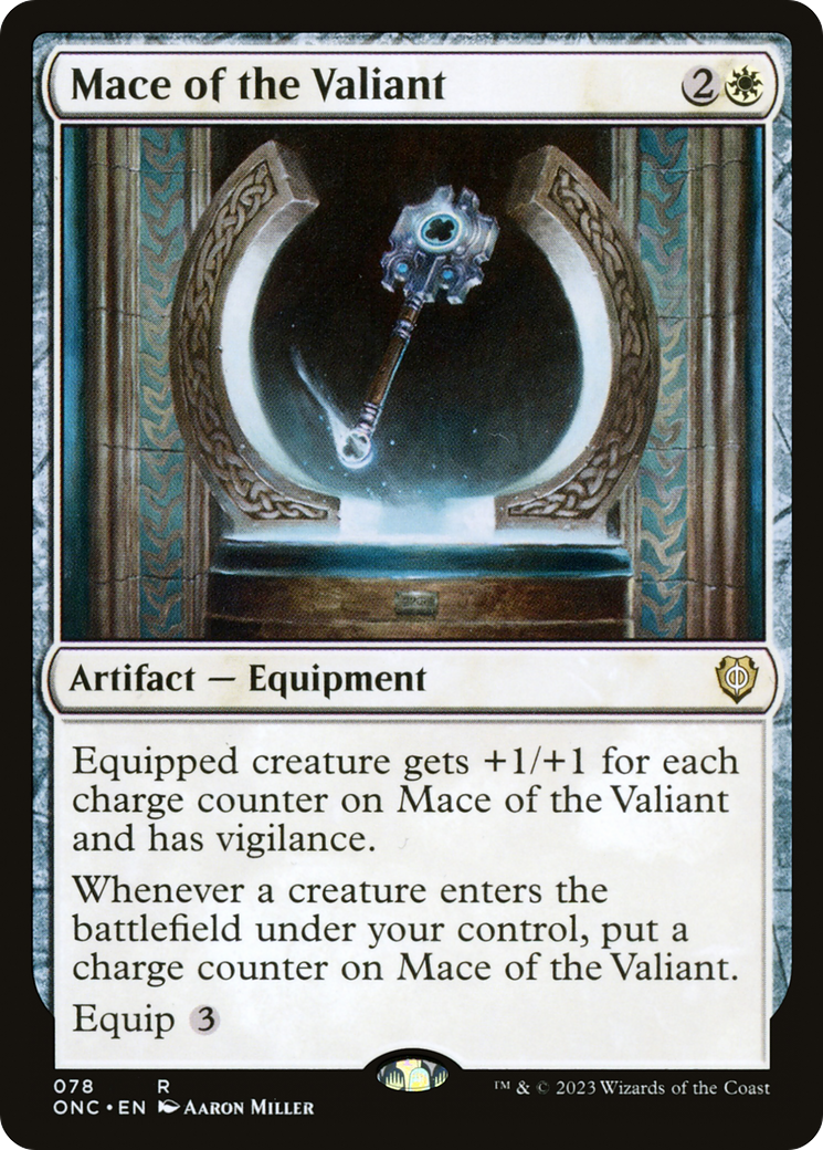 {R} Mace of the Valiant [Phyrexia: All Will Be One Commander][ONC 078]