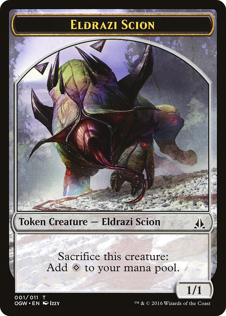 {T} Eldrazi Scion Token (001/011) [Oath of the Gatewatch Tokens][TOGW 001]