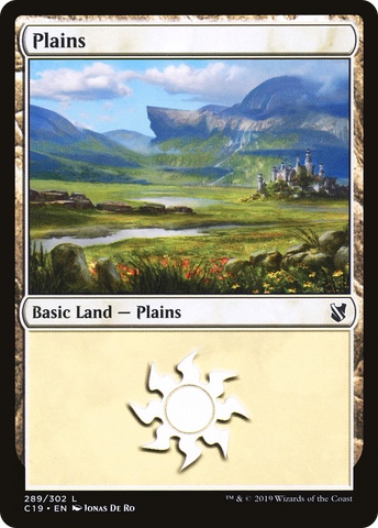 {B}[C19 289] Plains (289) [Commander 2019]