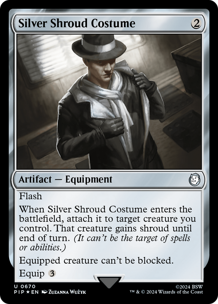 {C} Silver Shroud Costume (Surge Foil) [Fallout][PIP 670]