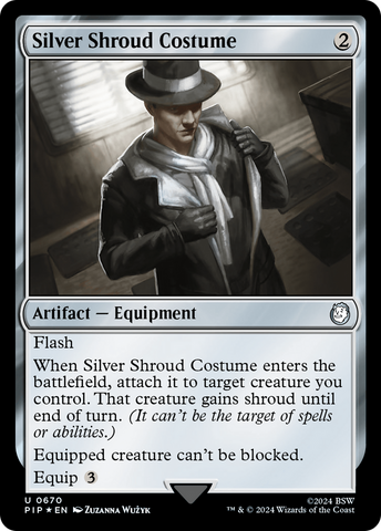 {C} Silver Shroud Costume (Surge Foil) [Fallout][PIP 670]