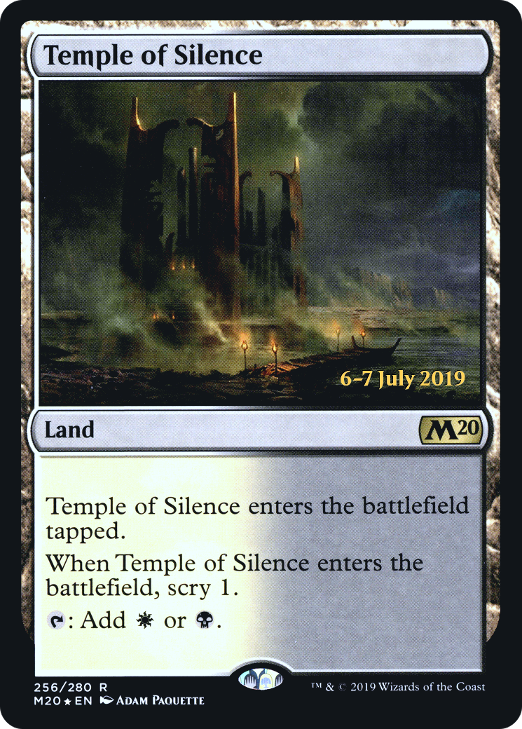 {R} Temple of Silence [Core Set 2020 Prerelease Promos][PR M20 256]