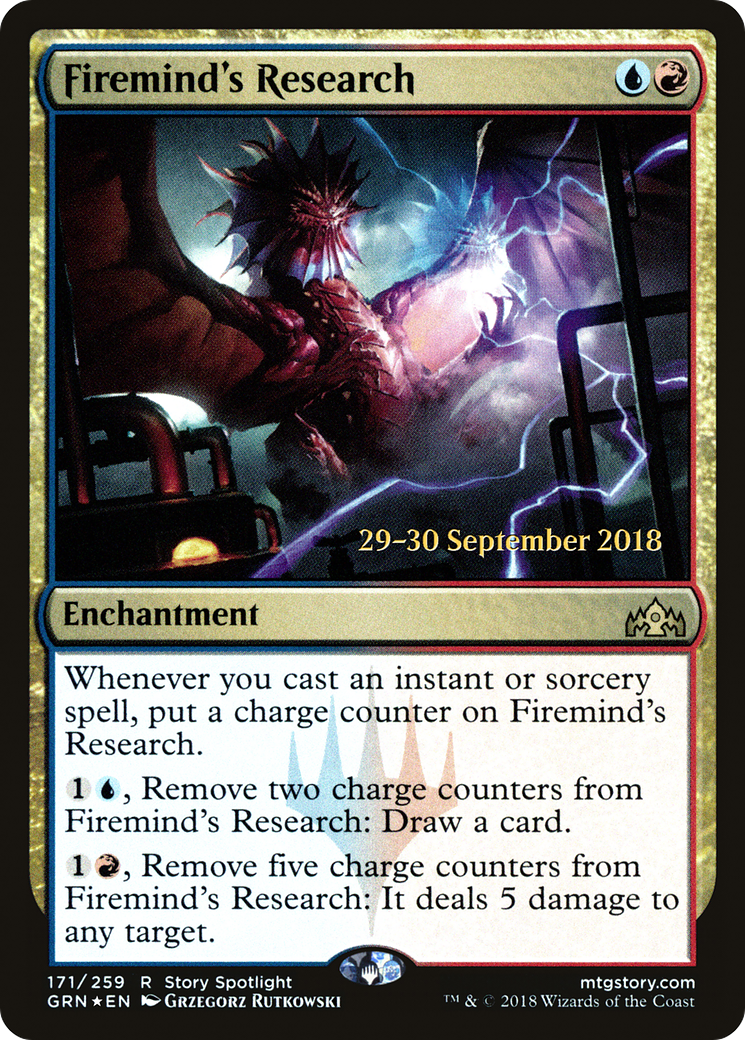 {R} Firemind's Research [Guilds of Ravnica Prerelease Promos][PR GRN 171]