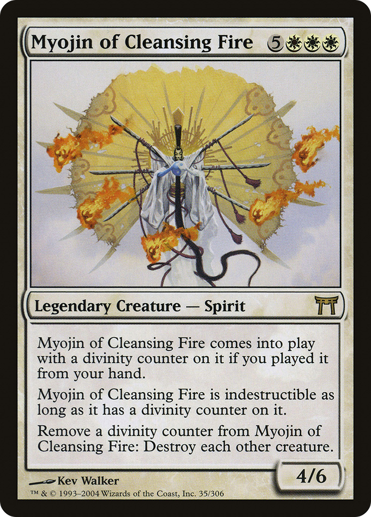 {R} Myojin of Cleansing Fire [Champions of Kamigawa][CHK 035]