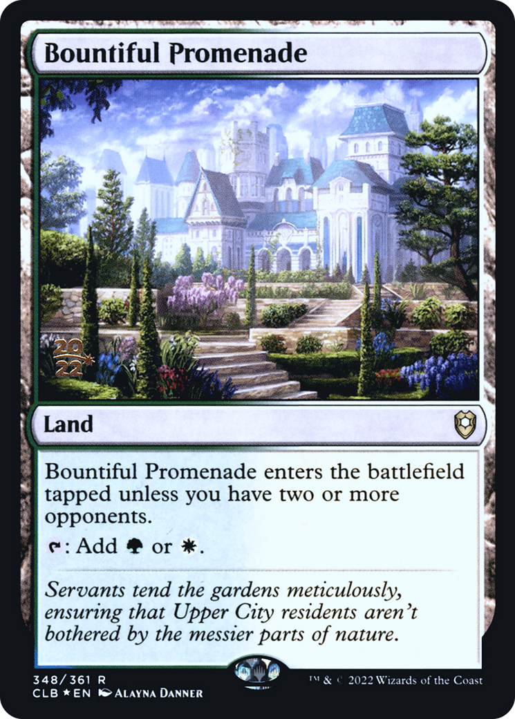 {R} Bountiful Promenade [Commander Legends: Battle for Baldur's Gate Prerelease Promos][PR CLB 348]
