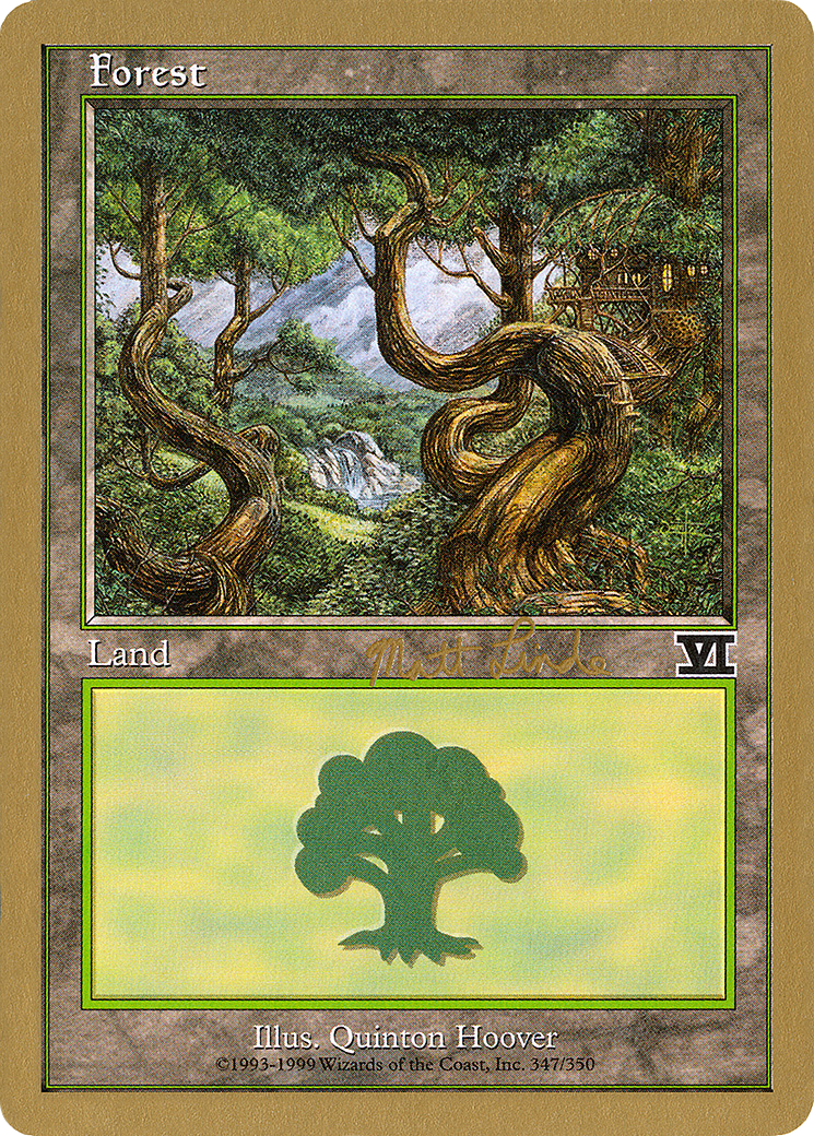 {B}[GB WC99 ML347B] Forest (ml347b) (Matt Linde) [World Championship Decks 1999]
