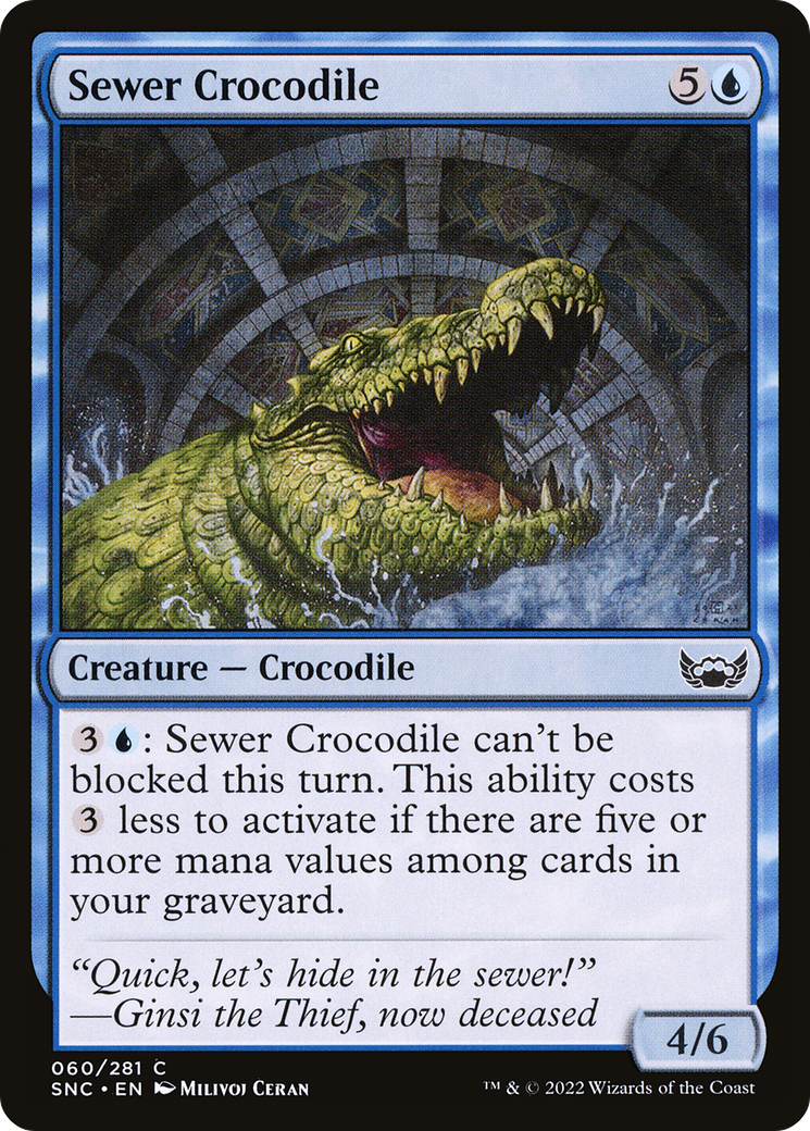 {C} Sewer Crocodile [Streets of New Capenna][SNC 060]