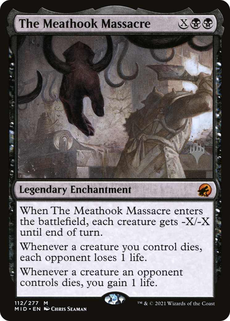 {R} The Meathook Massacre (Promo Pack) [Innistrad: Midnight Hunt Promo Pack][PP MID 112]