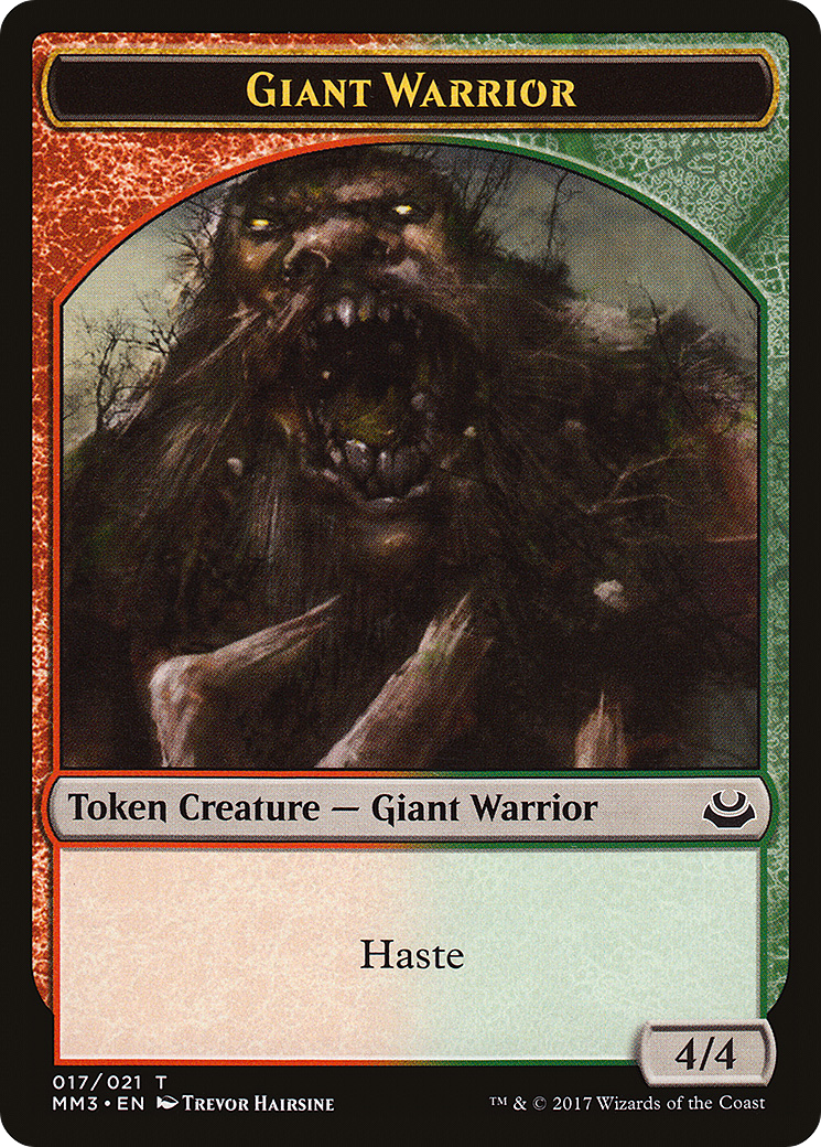 {T} Giant Warrior Token [Modern Masters 2017 Tokens][TMM3 017]