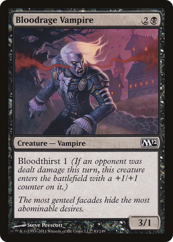 {C} Bloodrage Vampire [Magic 2012][M12 083]