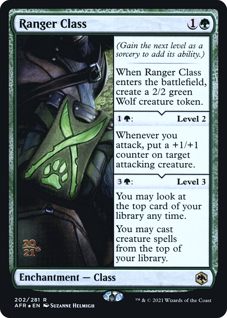 {R} Ranger Class [Dungeons & Dragons: Adventures in the Forgotten Realms Prerelease Promos][PR AFR 202]