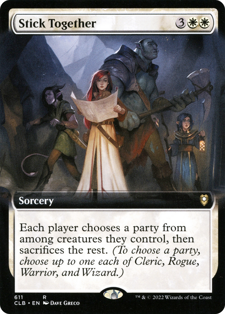 {R} Stick Together (Extended Art) [Commander Legends: Battle for Baldur's Gate][CLB 611]