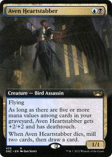 {R} Aven Heartstabber (Extended Art) [Streets of New Capenna][SNC 433]