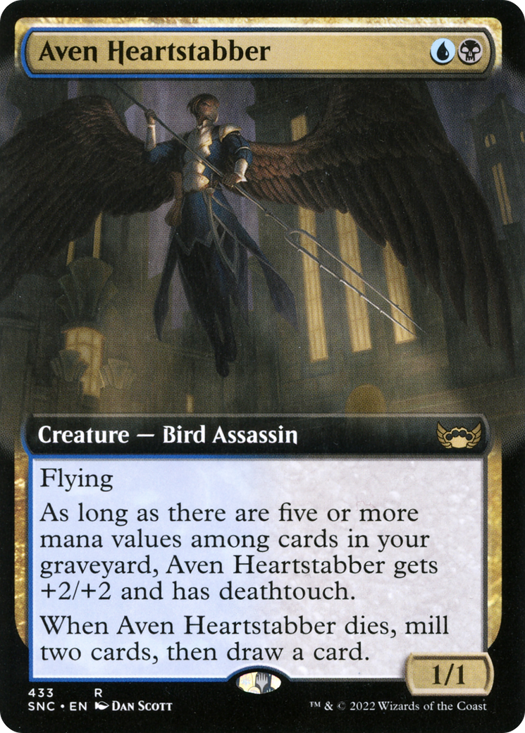 {R} Aven Heartstabber (Extended Art) [Streets of New Capenna][SNC 433]