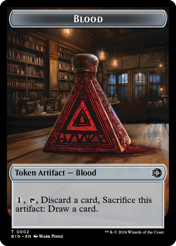 {T} Mercenary // Blood Double-Sided Token [Outlaws of Thunder Junction Tokens][TOTJ 10//2]