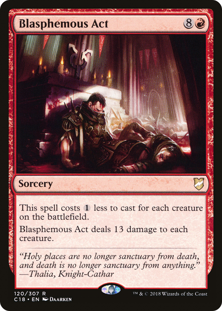 {R} Blasphemous Act [Commander 2018][C18 120]