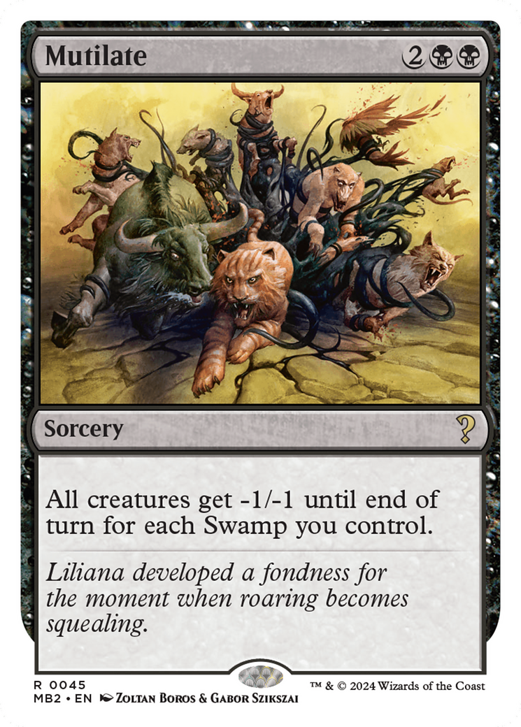 {R} Mutilate (White Border) [Mystery Booster 2][MB2 045]