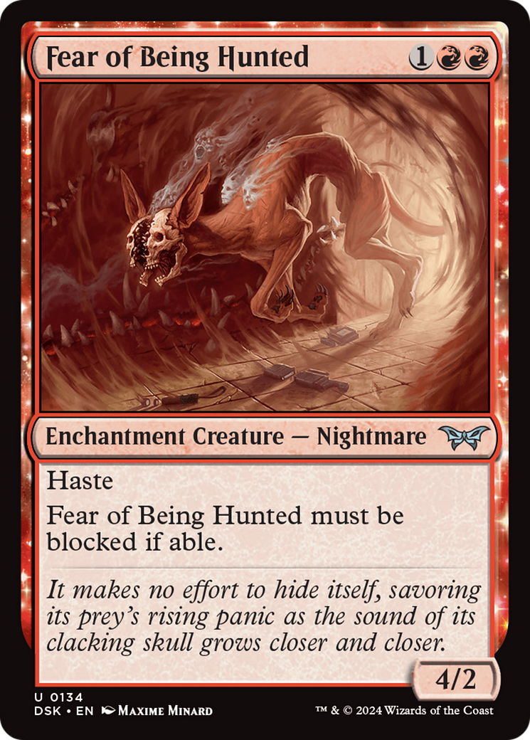 {@C} Fear of Being Hunted [Duskmourn: House of Horror][DSK 134]