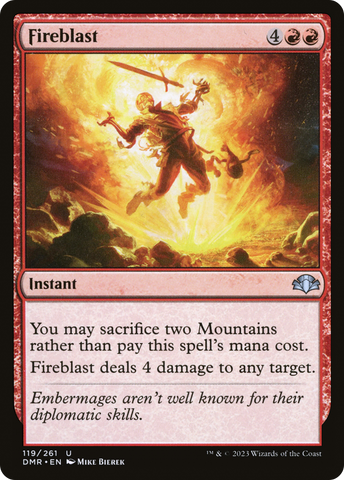 {C} Fireblast [Dominaria Remastered][DMR 119]