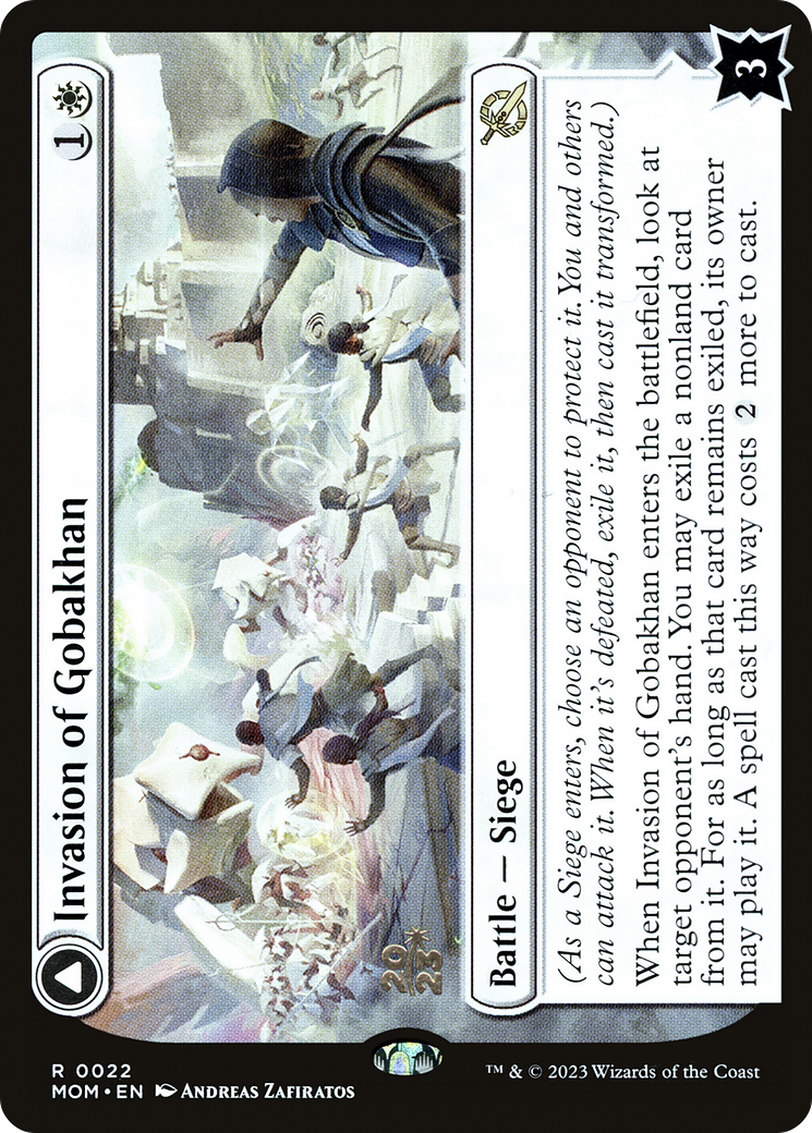 {R} Invasion of Gobakhan // Lightshield Array [March of the Machine Prerelease Promos][PR MOM 022]