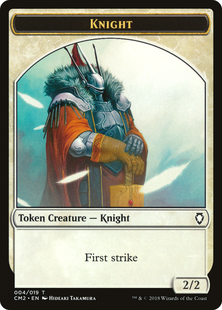 {T} Knight Token [Commander Anthology Volume II Tokens][TCM2 004]