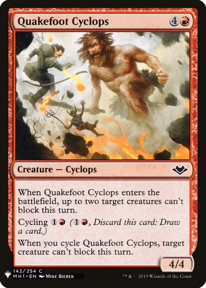 {C} Quakefoot Cyclops [Mystery Booster][MB1 MH1 142]
