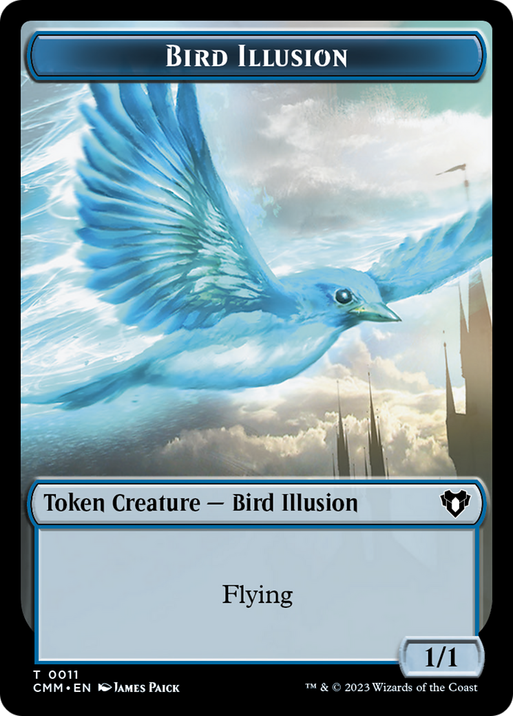 {T} Bird Illusion Token [Commander Masters Tokens][TCMM 011]