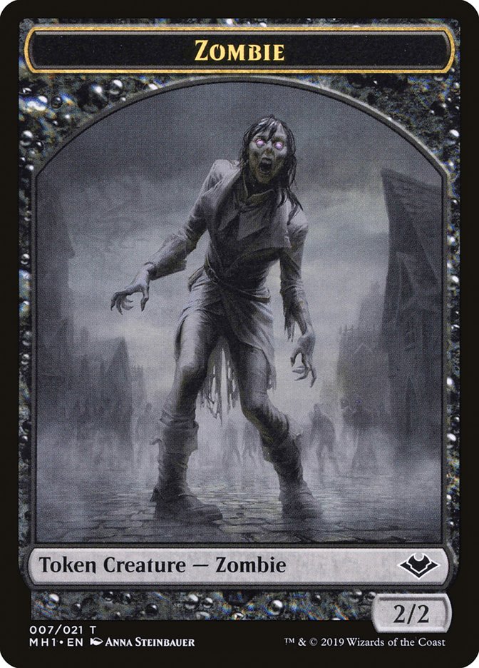 {T} Zombie (007) // Myr (019) Double-sided Token [Modern Horizons Tokens][TMH1 007]