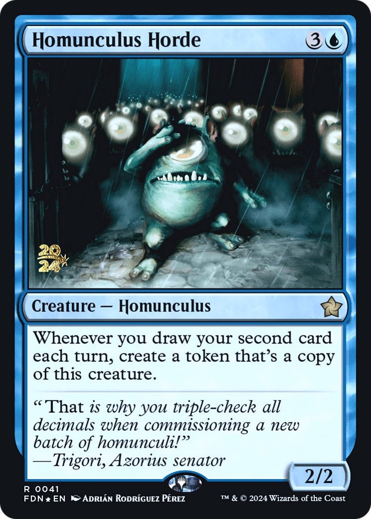 {@R} Homunculus Horde [Foundations Prerelease Promos][PR FDN 041]