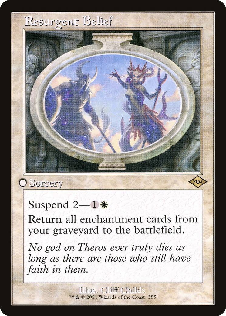 {R} Resurgent Belief (Retro Frame) (Foil) [Modern Horizons 2] [MH2 385]