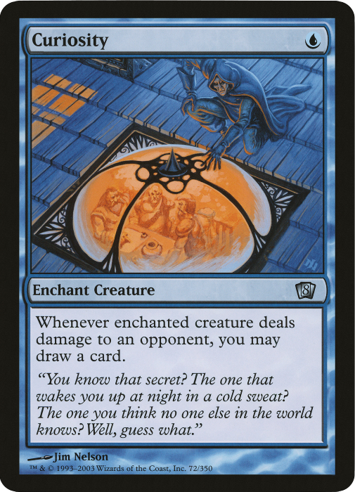 {O} Curiosity (Oversized) [Eighth Edition Box Topper][OVR 8ED 072]