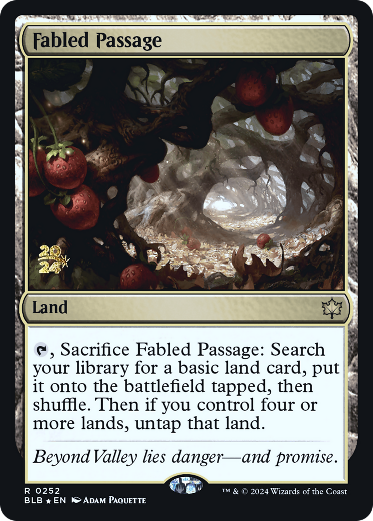 {@R} Fabled Passage [Bloomburrow Prerelease Promos][PR BLB 252]