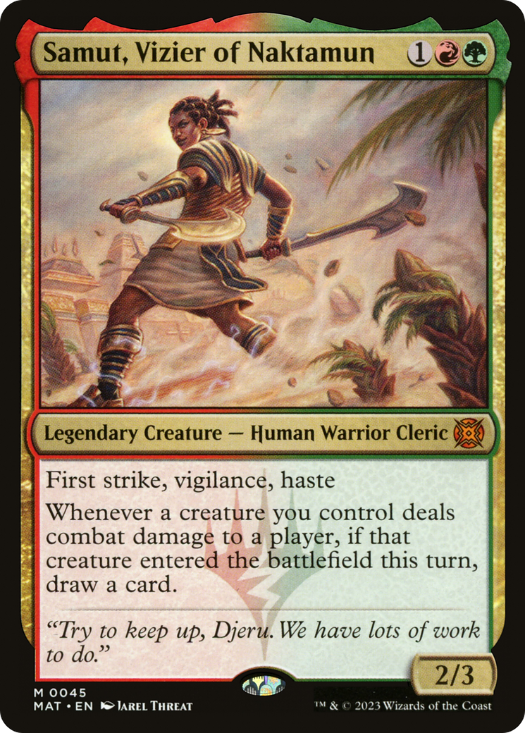 {R} Samut, Vizier of Naktamun [March of the Machine: The Aftermath][MAT 045]