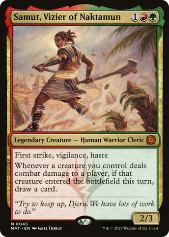 {R} Samut, Vizier of Naktamun [March of the Machine: The Aftermath][MAT 045]