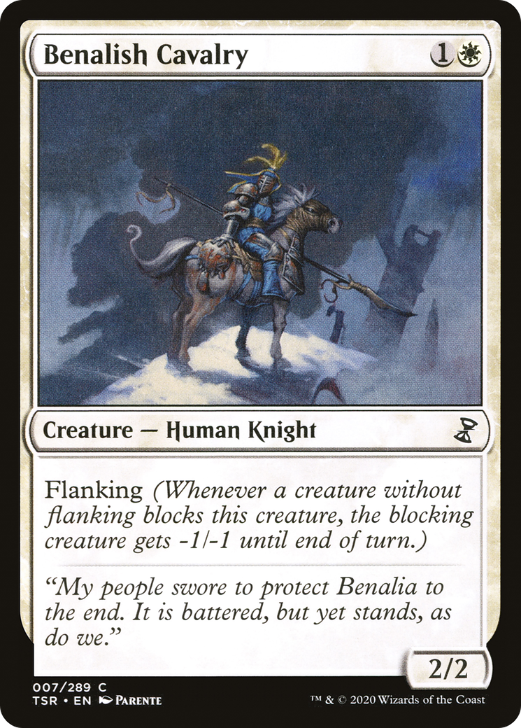{C} Benalish Cavalry [Time Spiral Remastered][TSR 007]