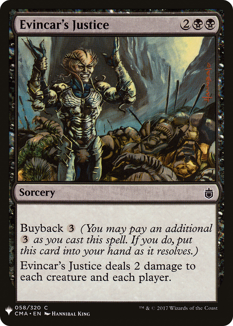 {C} Evincar's Justice [Mystery Booster][LS CMA 058]
