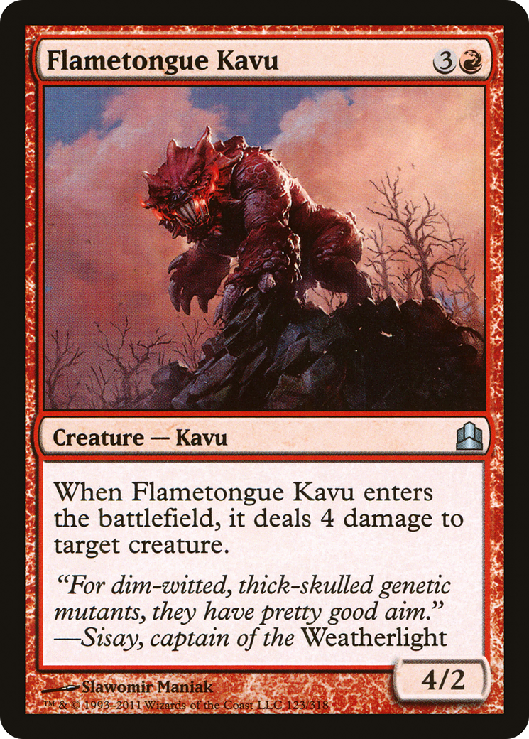 {C} Flametongue Kavu [Commander 2011][CMD 123]
