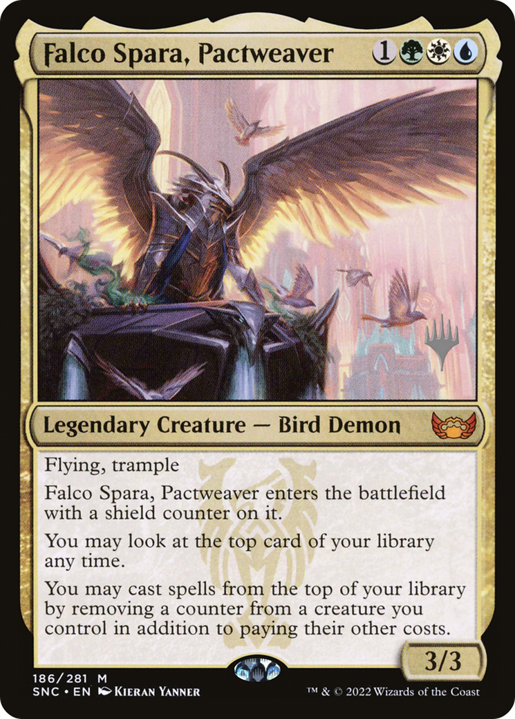 {R} Falco Spara, Pactweaver (Promo Pack) [Streets of New Capenna Promos][PP SNC 186]