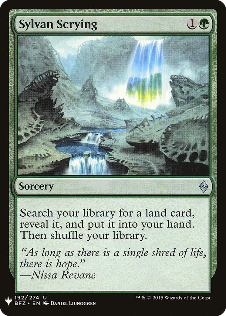 {C} Sylvan Scrying [Mystery Booster][LS BFZ 192]