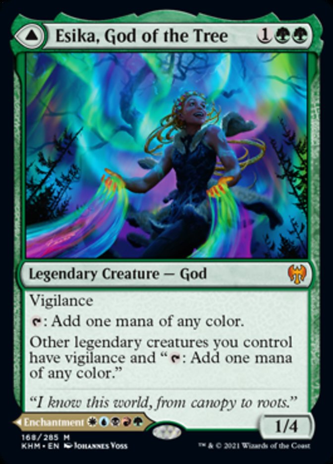 {R} Esika, God of the Tree // The Prismatic Bridge [Kaldheim][KHM 168]