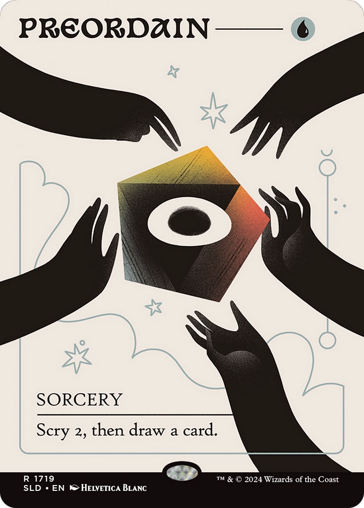 Preordain [SLD-1719]  (Borderless) Foil