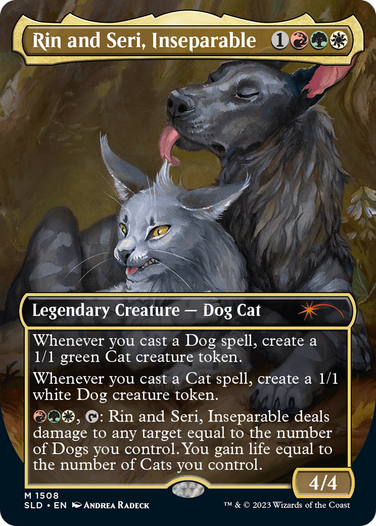 {R} Rin and Seri, Inseparable (Display Commander) // Rin and Seri, Inseparable [Secret Lair Commander Deck: Raining Cats and Dogs][SLD 1554]