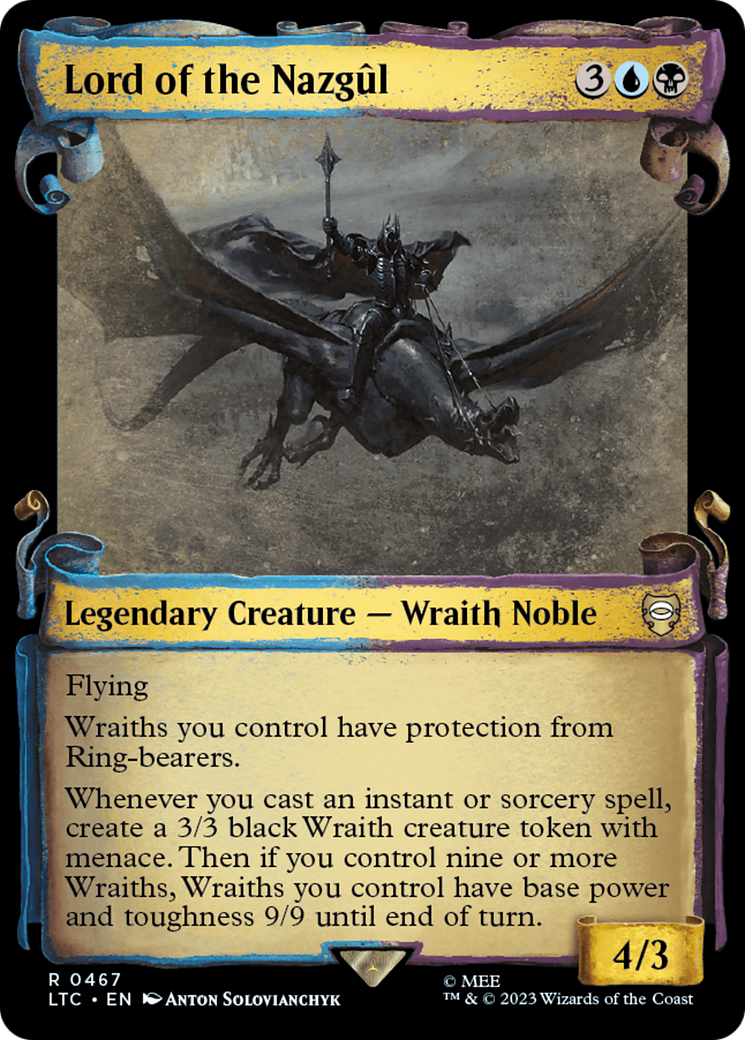 {R} Lord of the Nazgul [The Lord of the Rings: Tales of Middle-Earth Commander Showcase Scrolls][LTC 467]