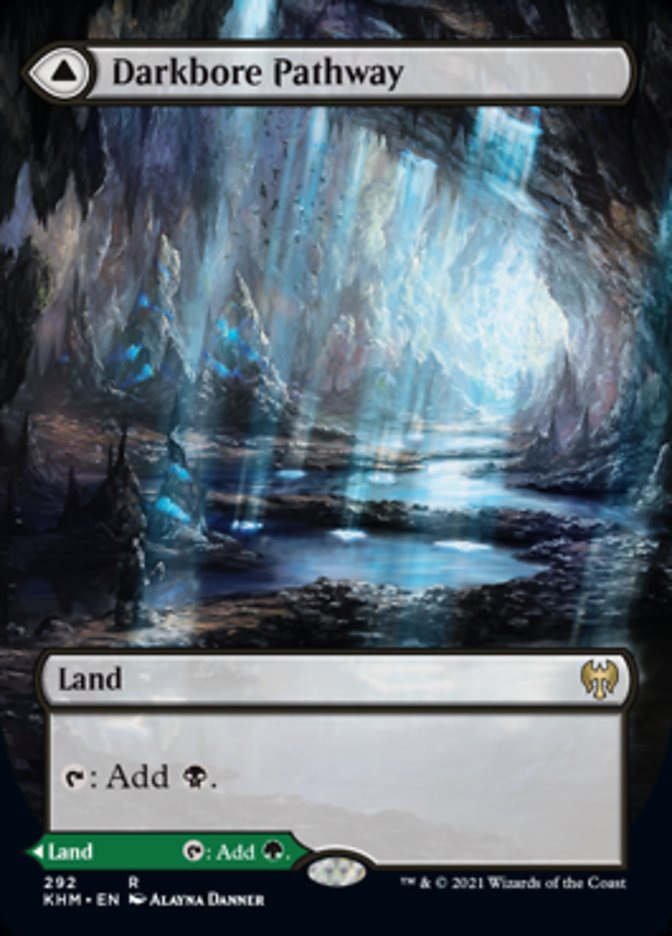 {R} Darkbore Pathway // Slitherbore Pathway (Borderless Alternate Art) [Kaldheim][KHM 292]