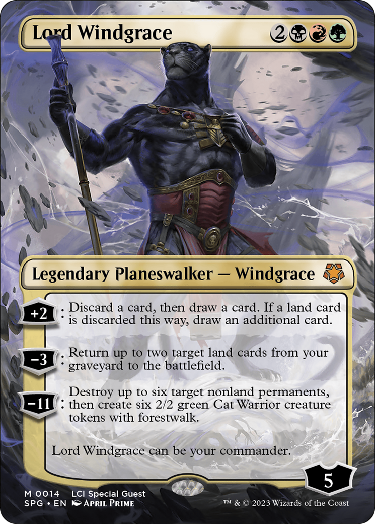 {R} Lord Windgrace (Borderless) [The Lost Caverns of Ixalan Special Guests][SPG 014]