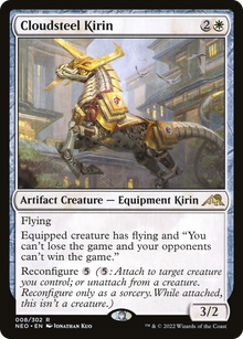 {R} Cloudsteel Kirin [Kamigawa: Neon Dynasty][NEO 008]