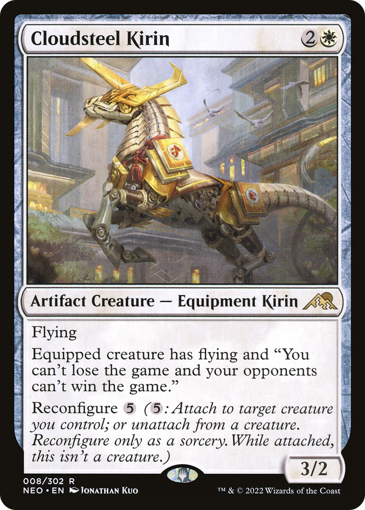 {R} Cloudsteel Kirin [Kamigawa: Neon Dynasty][NEO 008]